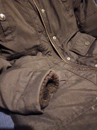 Chaqueta de plumas negra Talla S