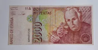 2000 Pesetas 1992 Serie 4D96