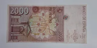 2000 Pesetas 1992 Serie 4D96