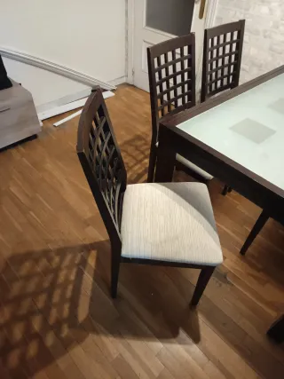 Mesa salon con 5 sillas