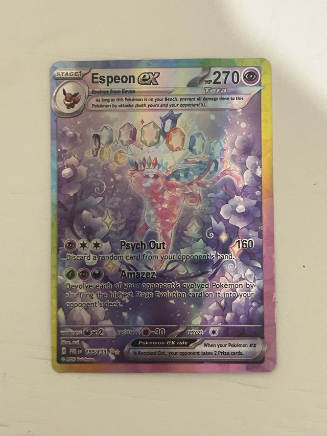 Carta Pokémon Espeon EX 155/131