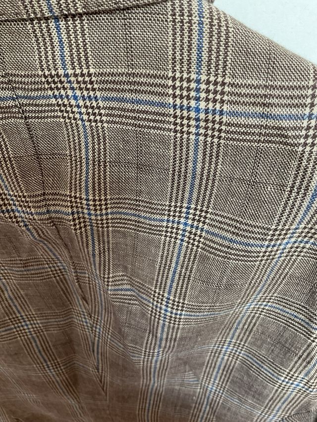 Americana Hackett Verano Marrón Cuadros Hombre