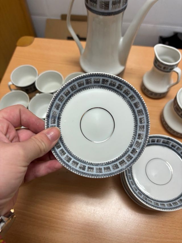 Juego de café vintage porcelana Santa Clara