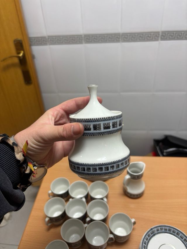 Juego de café vintage porcelana Santa Clara