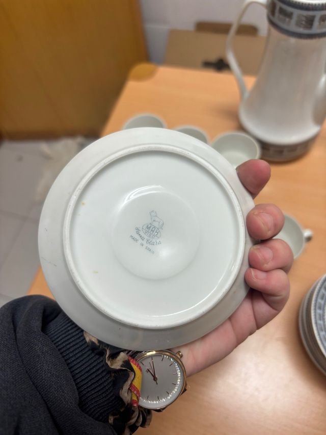 Juego de café vintage porcelana Santa Clara