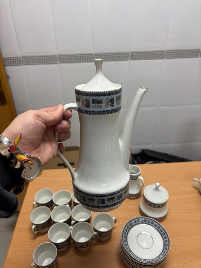 Juego de café vintage porcelana Santa Clara