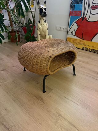 Reposapiés de mimbre IKEA GAMLEHULT