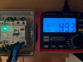 Cuadro protecciones para cargador coche eléctrico