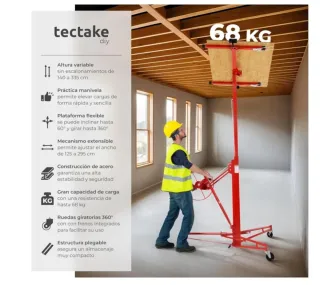 Elevador Placas Yeso TecTake Profesional