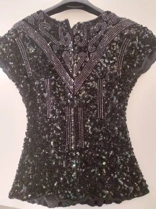 Top fiesta Tere Palacios lentejuelas