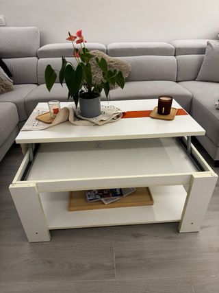 Conjunto Mueble TV y Armario Blanco