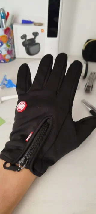 Guantes Moto/Bici Negros táctiles