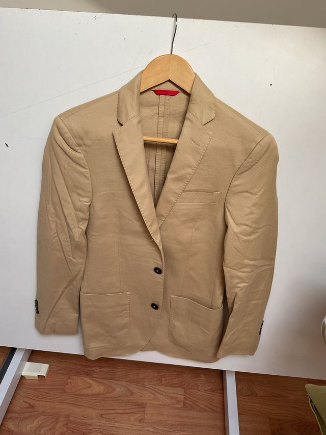 Americana Carolina Herrera Beige Hombre