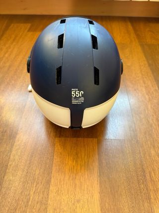 Casco esquí infantil con visera/gafas integrada