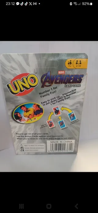 Uno Avengers Card Game