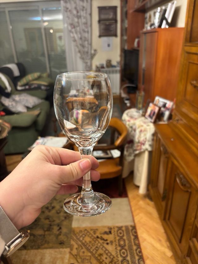 Copas de vino de cristal