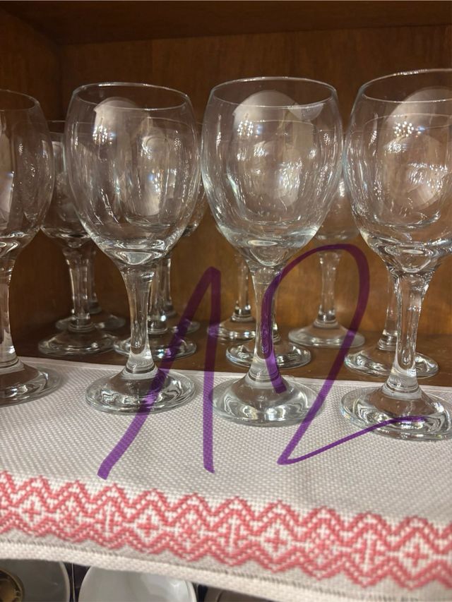 Copas de vino de cristal