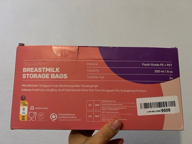 Bolsas para Leche Materna Nuliie 120uds