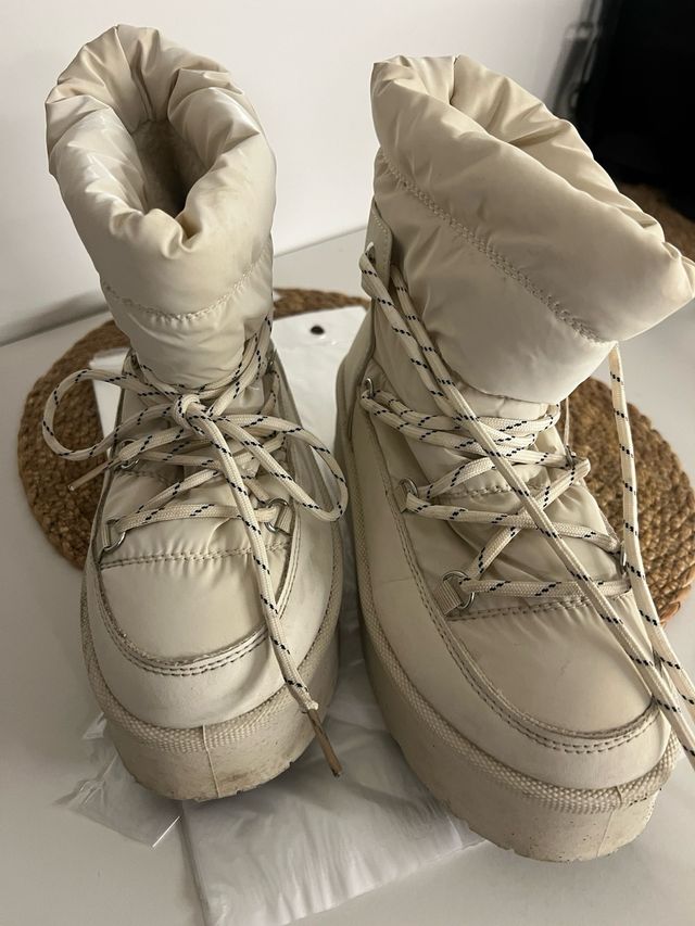 Botas de nieve blancas talla 37