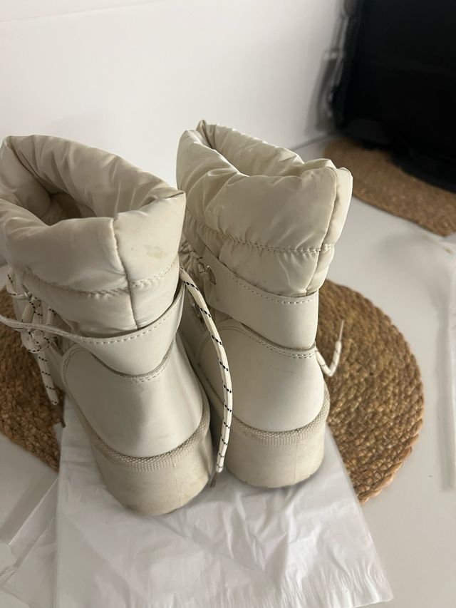Botas de nieve blancas talla 37
