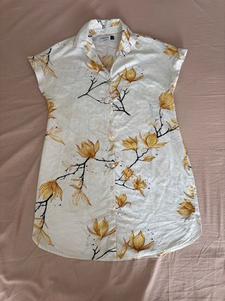 Vestido Verano Corto Estampado Loguin Talla S