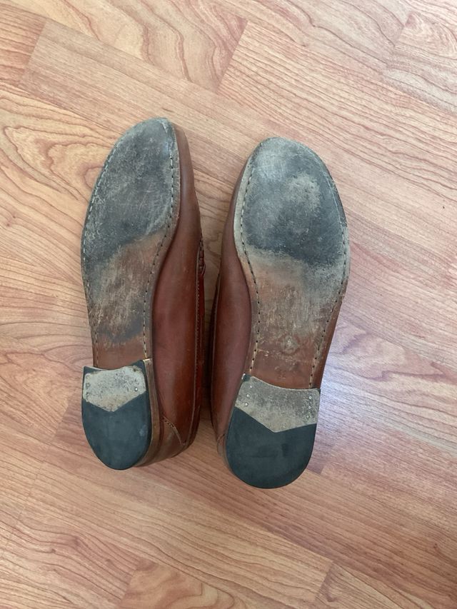 Mocasines de piel marrones