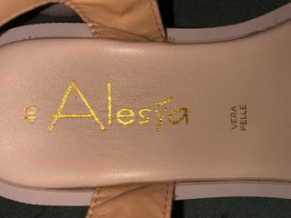 Sandali Alesya in pelle beige