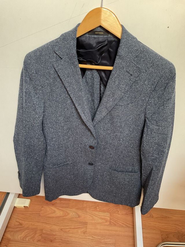 Americana Massimo Dutti Gris Hombre