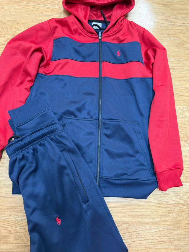 Conjunto Chándal Rojo y Azul