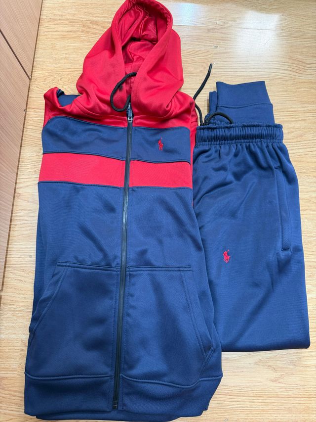 Conjunto Chándal Rojo y Azul