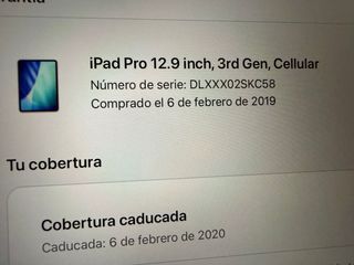 iPad Pro 12.9 3ª Gen 256GB WiFi+Celular