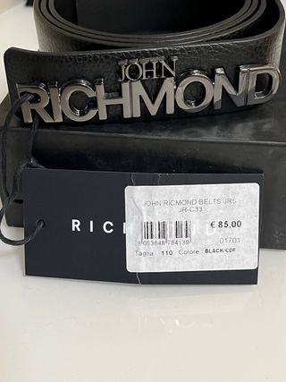 Cintura John Richmond Nera 130cm