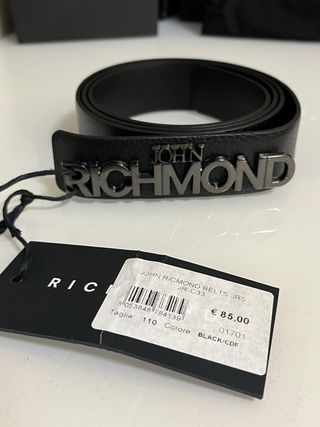 Cintura John Richmond Nera 130cm