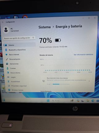 Ordenador portátil HP INTEL ICORE 7 8RAM, WIN11