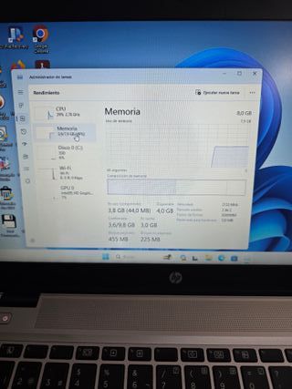 Ordenador portátil HP INTEL ICORE 7 8RAM, WIN11