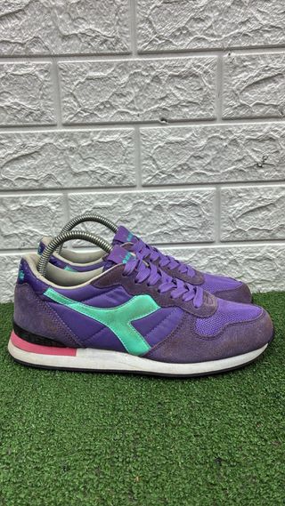 Diadora donna viola e verde acqua difetto in foto