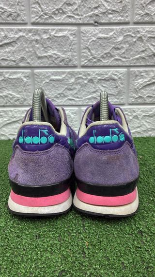 Diadora donna viola e verde acqua difetto in foto