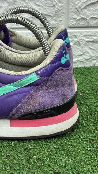 Diadora donna viola e verde acqua difetto in foto