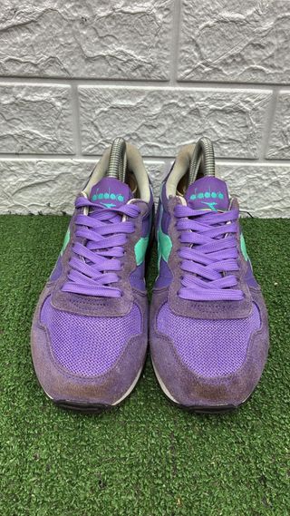 Diadora donna viola e verde acqua difetto in foto