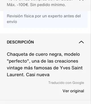 Chaqueta Yves Saint Laurent