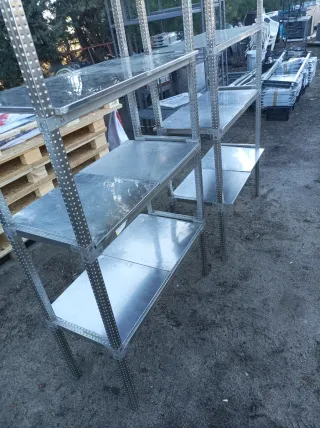 2 Estanterías Acero Inoxidable