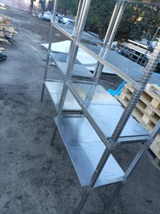 2 Estanterías Acero Inoxidable