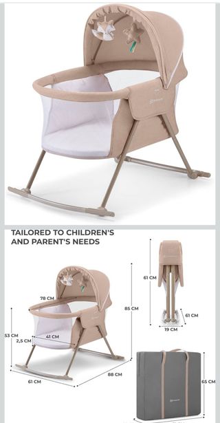 Moisés Cuna Portátil Beige