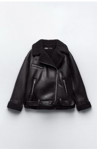 Cazadora doble faz Zara. Talla XS