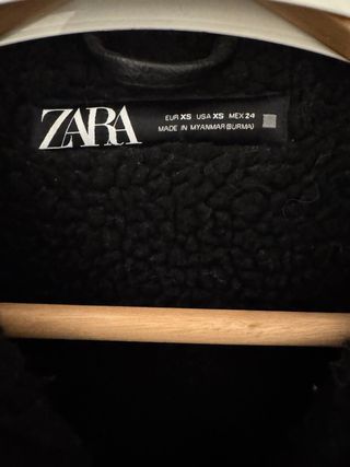 Cazadora doble faz Zara. Talla XS