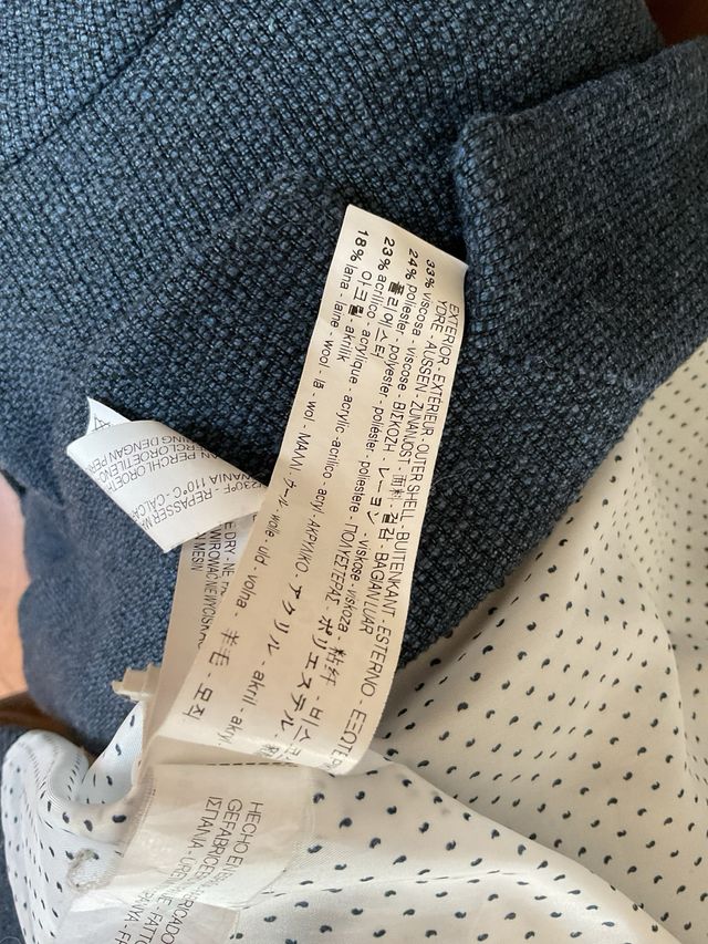 Americana Zara azul Mujer