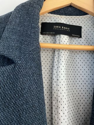 Americana Zara azul Mujer