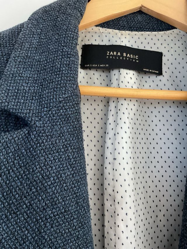 Americana Zara azul Mujer