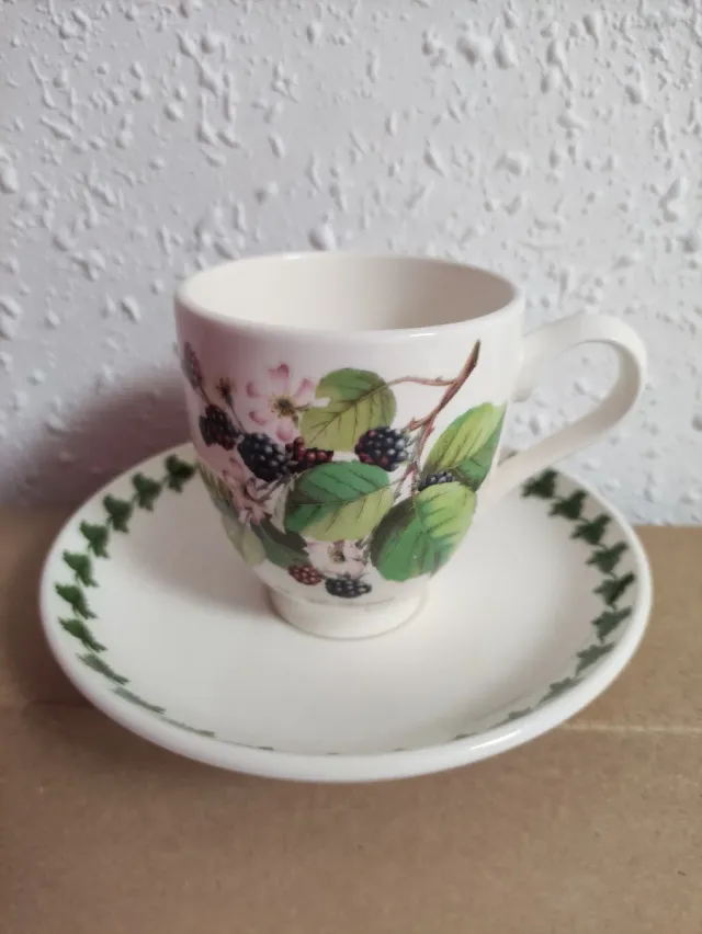 Lote Taza y platillo café. PORTMEIRION.