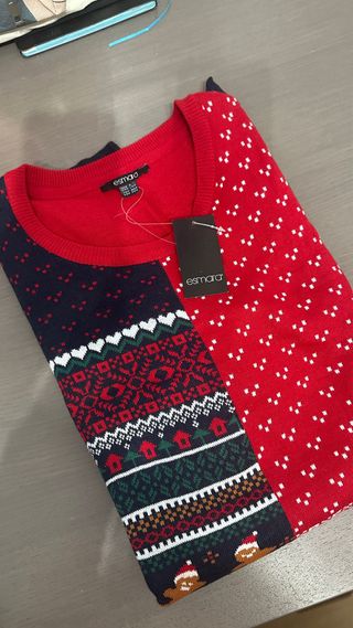 Vestido Jersey Navideño Esprit Talla M
